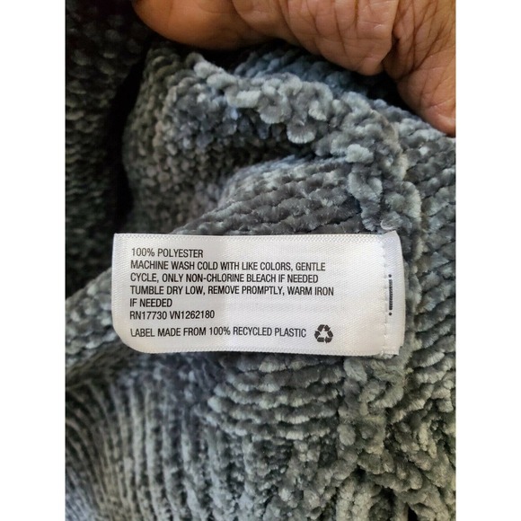 A New Day Women's Gray Polyester Long Sleeve Open Front Knit Sweater Size Small - Picture 8 of 9